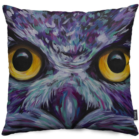 Owl Eyes Throw Pillow