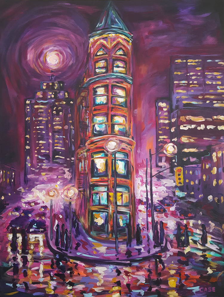 Crossing Flatiron painting by Casey O'Neill
